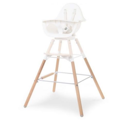 Set picioare cu suport pentru scaun de masa Childhome Evolu Natural Alb - poza 2