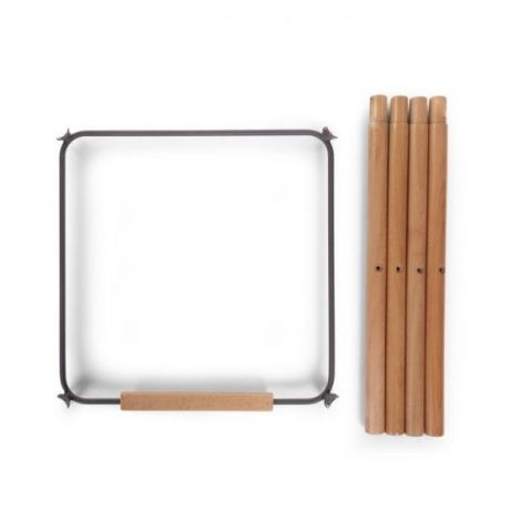 Set picioare cu suport pentru scaun de masa Childhome Evolu Natural Antracit - poza 1