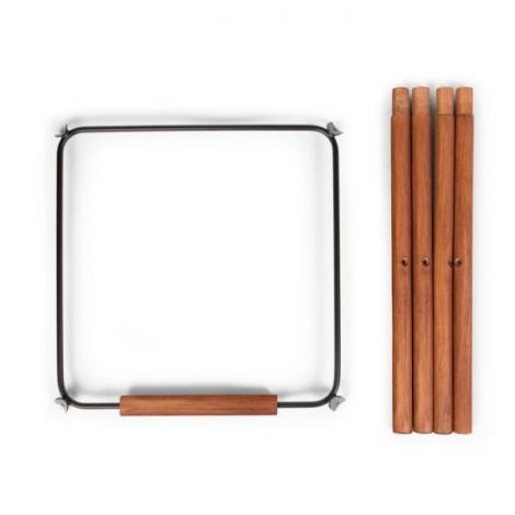 Set picioare cu suport pentru scaun de masa Childhome Evolu Nuc Negru - poza 1