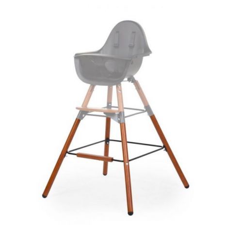 Set picioare cu suport pentru scaun de masa Childhome Evolu Nuc Negru - poza 2