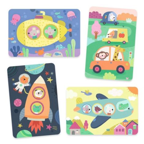 Set pictura cu apa Vehicule, Djeco - poza 2
