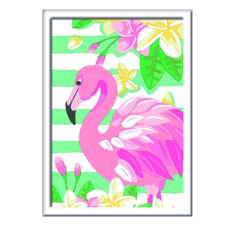 Set pictura pe numere Ravensburger CreArt Flamingo - poza 2