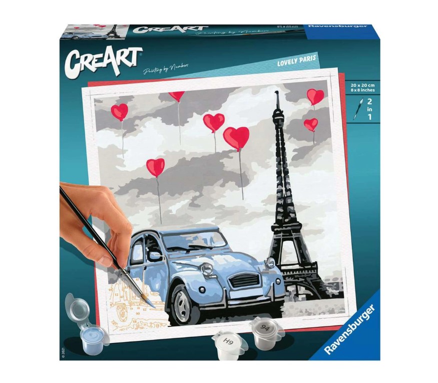 Set pictura pe numere Ravensburger CreArt Paris - poza 1
