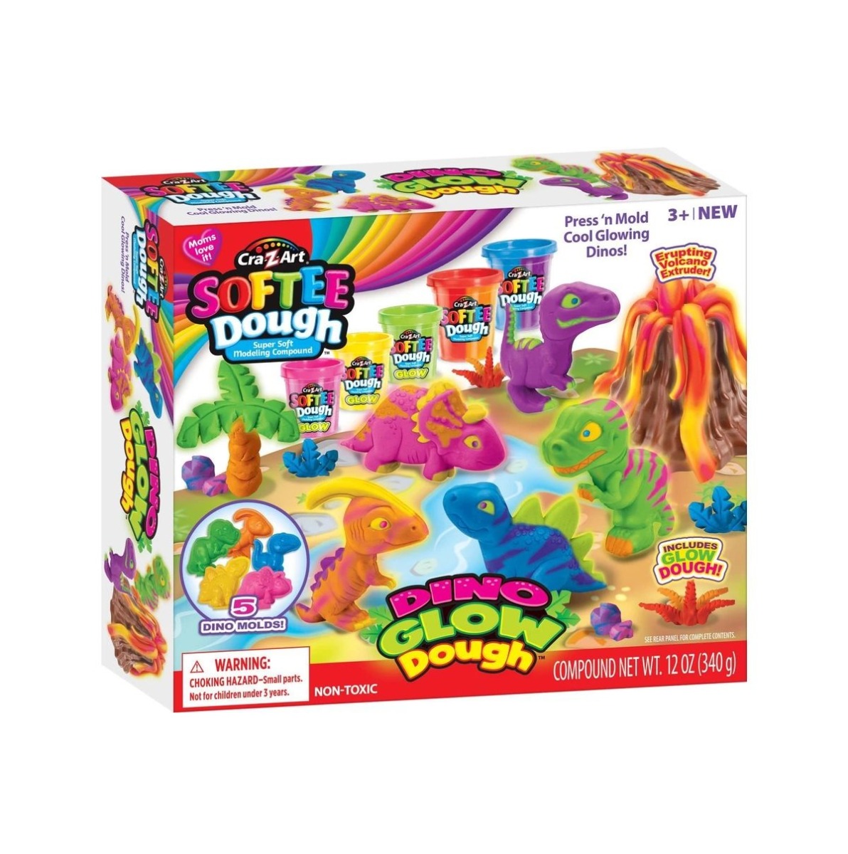 Set plastilina cu accesorii CrazArt Dino - poza 1