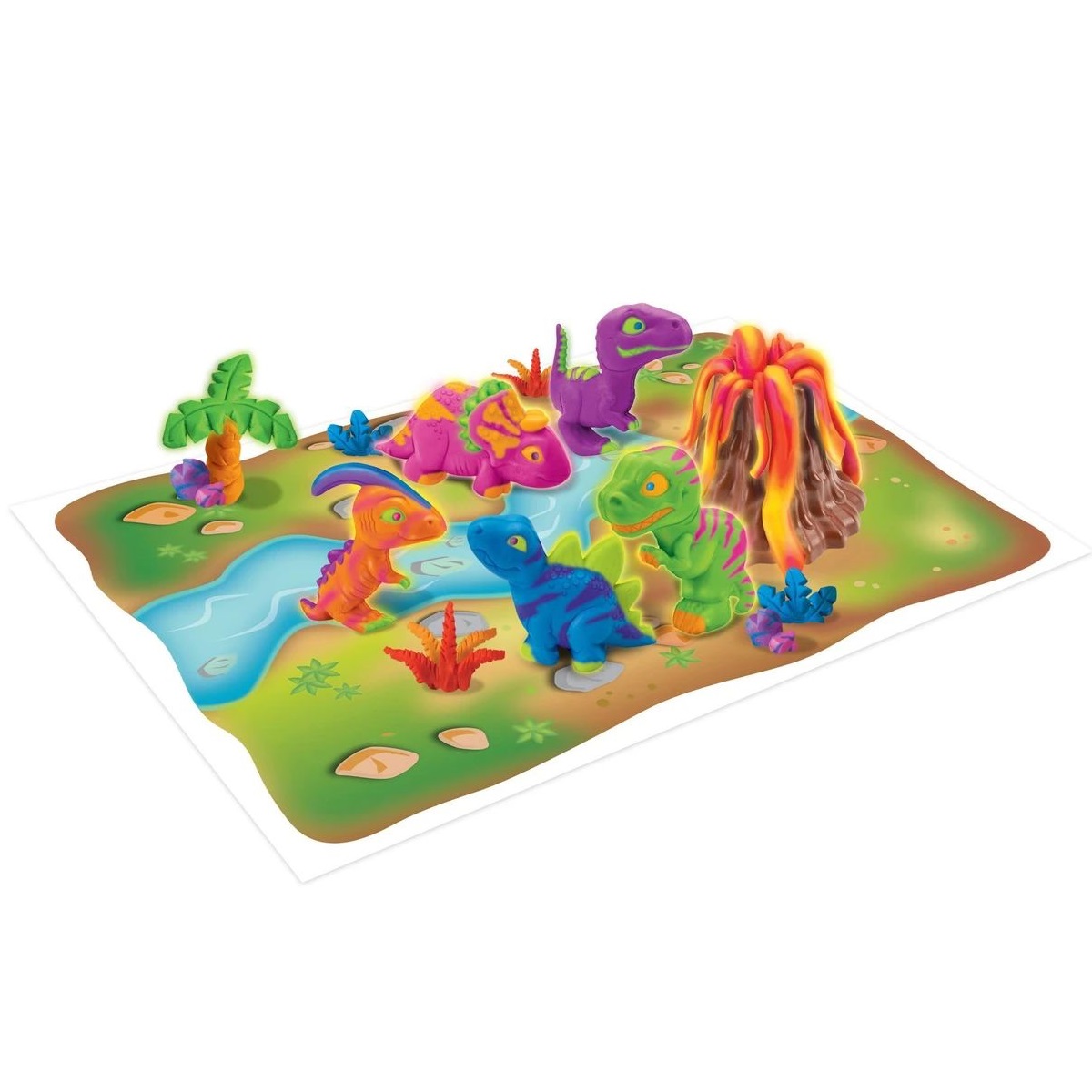 Set plastilina cu accesorii CrazArt Dino - poza 5