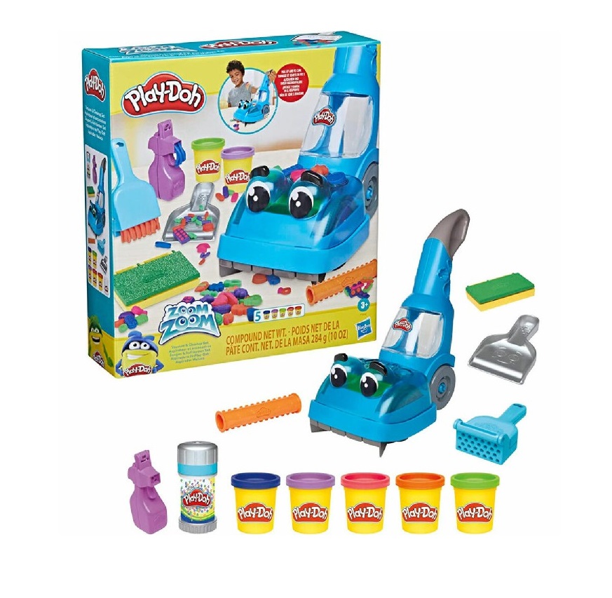 Set plastilina cu accesorii Hasbro Play Doh Aspiratorul Zoom Zoom - poza 1