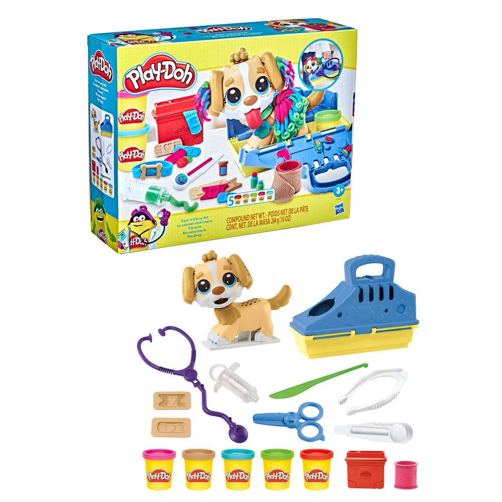 Set plastilina cu accesorii Hasbro Play Doh Medic Veterinar - poza 1