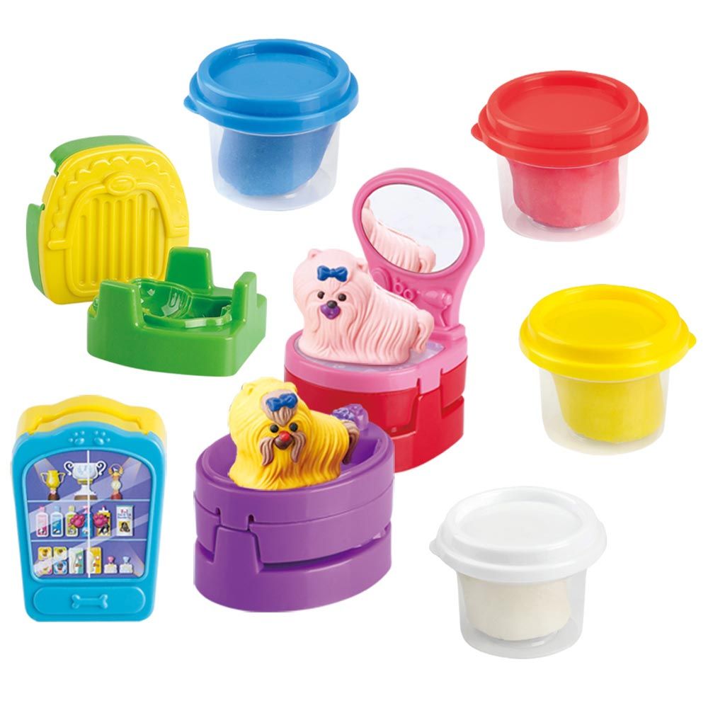 Set plastilina cu accesorii Play Go Pet Salon - poza 1