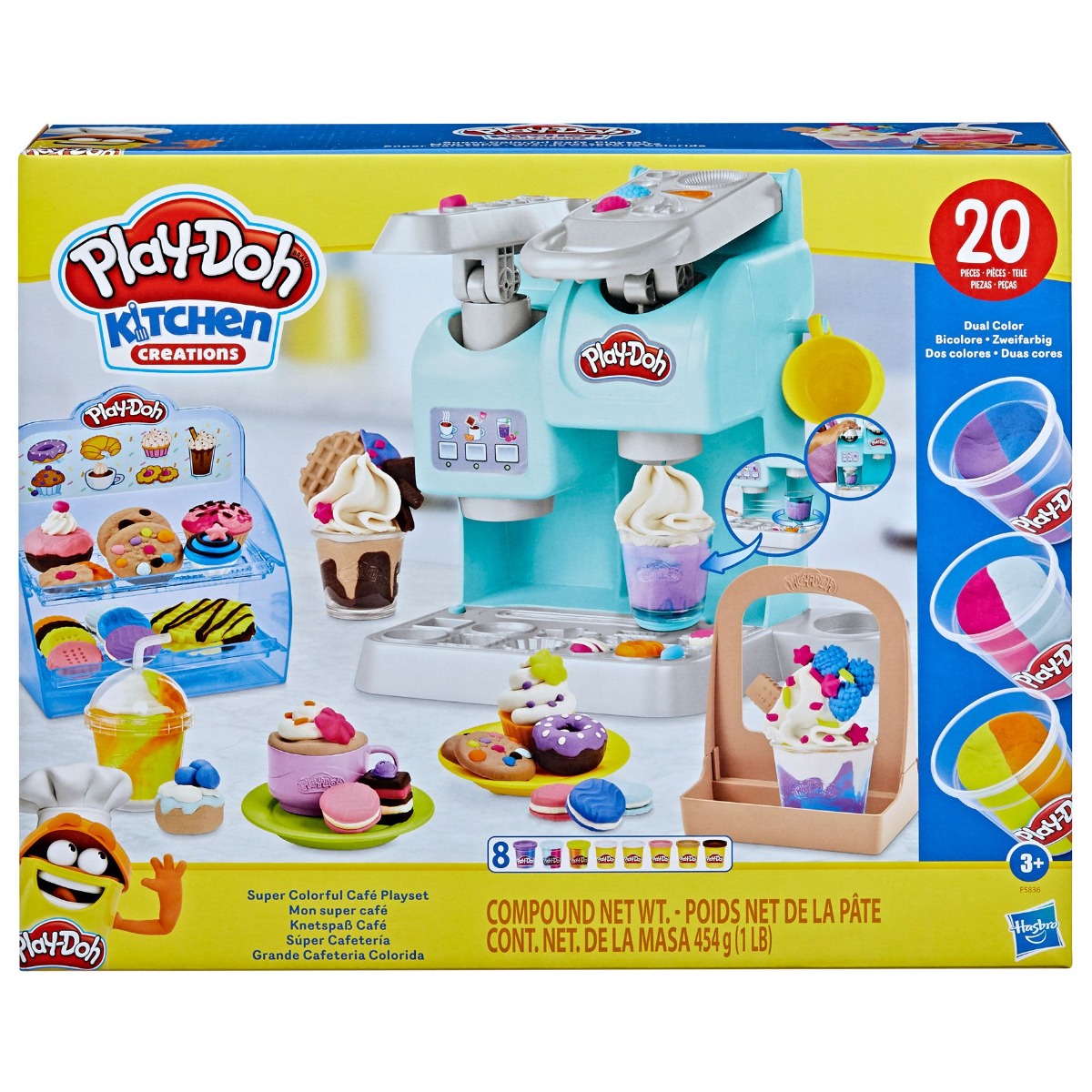 Set plastilina Hasbro Play-Doh Kitchen Creations Cafetiera Super Color - poza 3