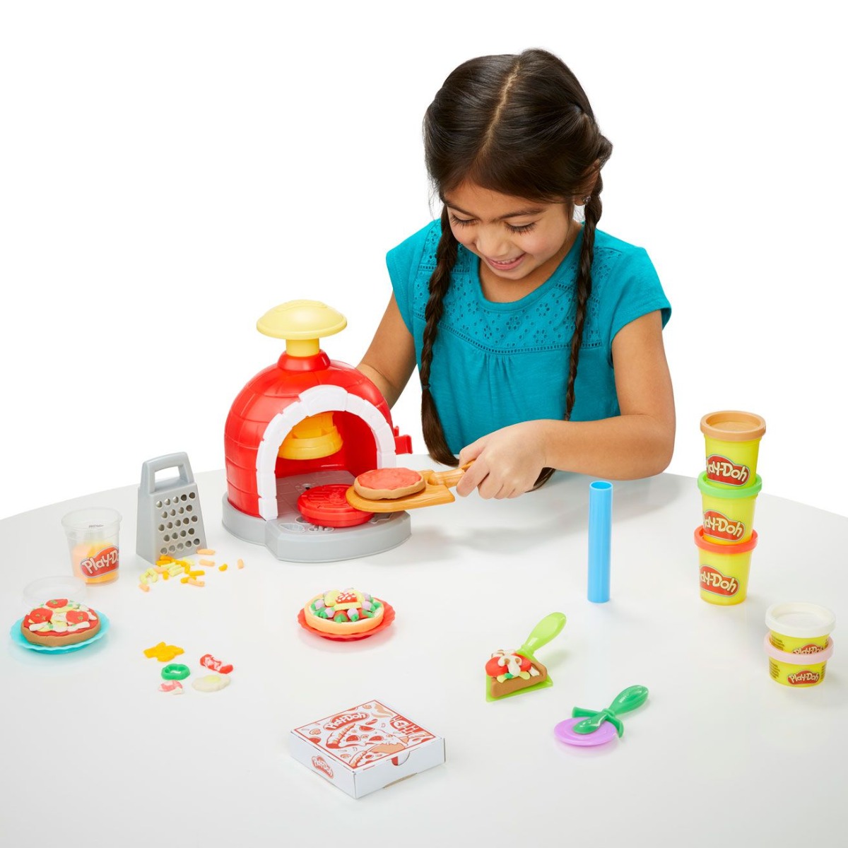 Set plastilina Hasbro Play Doh Kitchen Creations Cuptorul de Pizza - poza 5