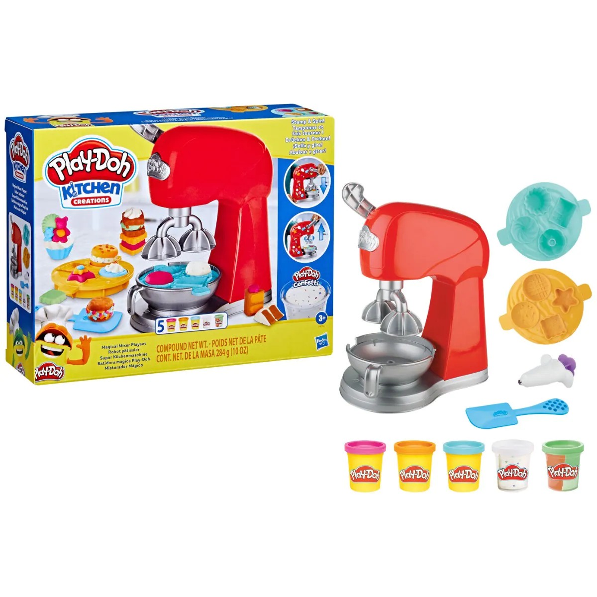 Set plastilina Hasbro Play Doh Kitchen Creations Mixerul Magic - poza 1