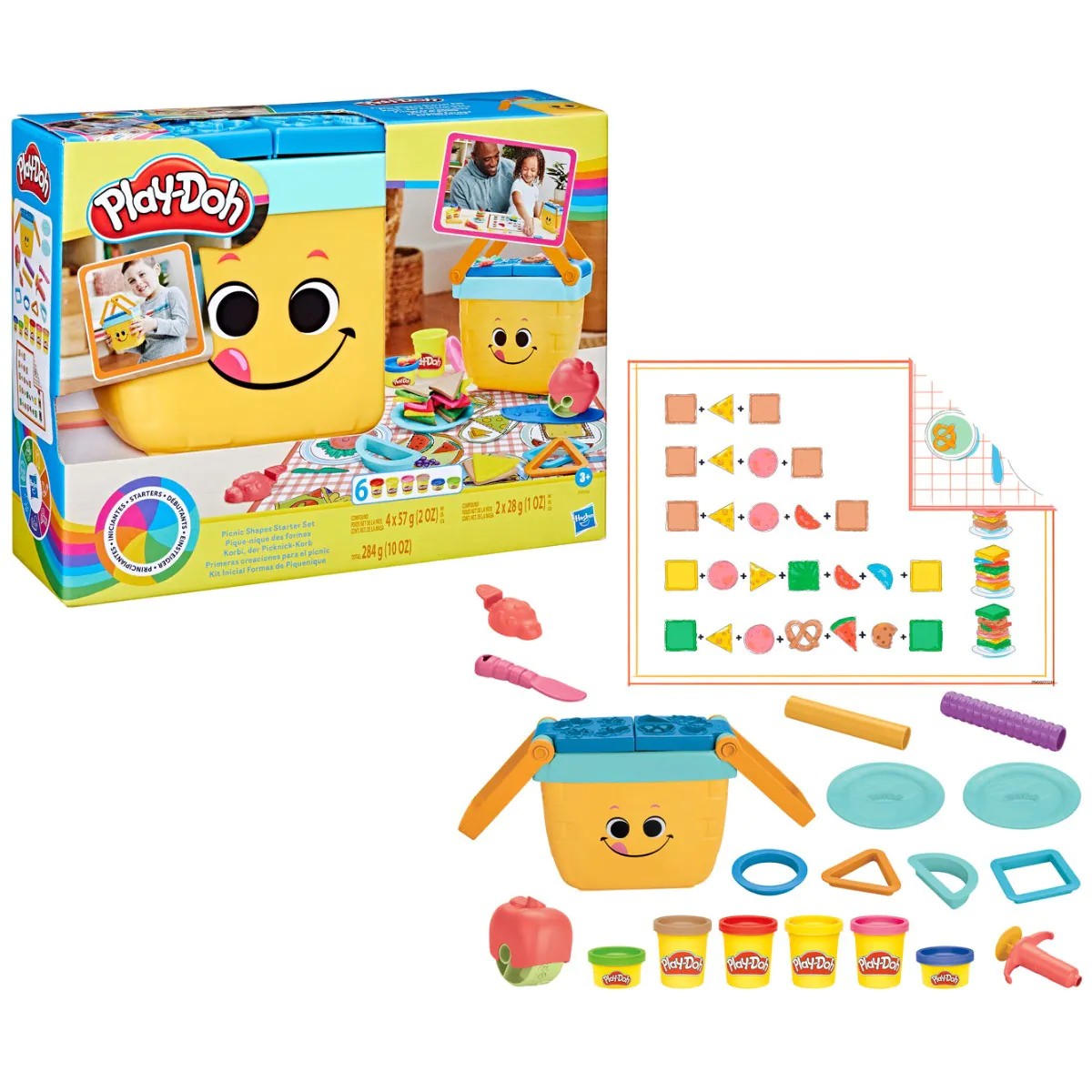 Set plastilina picnic cu cosulet si forme Hasbro Play Doh - poza 1