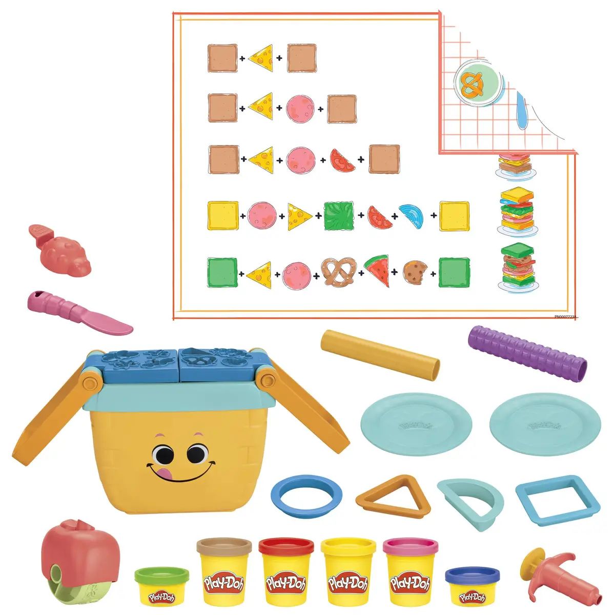 Set plastilina picnic cu cosulet si forme Hasbro Play Doh - poza 2