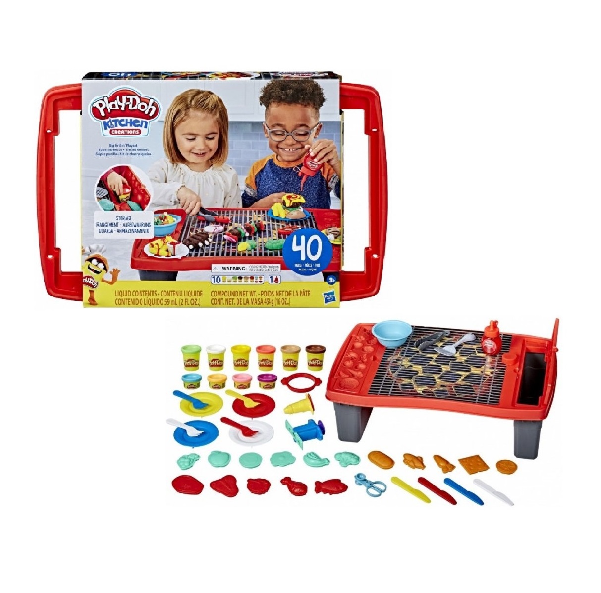 Set plastilina Play-Doh Kitchen Creations Super Gratarul - poza 1