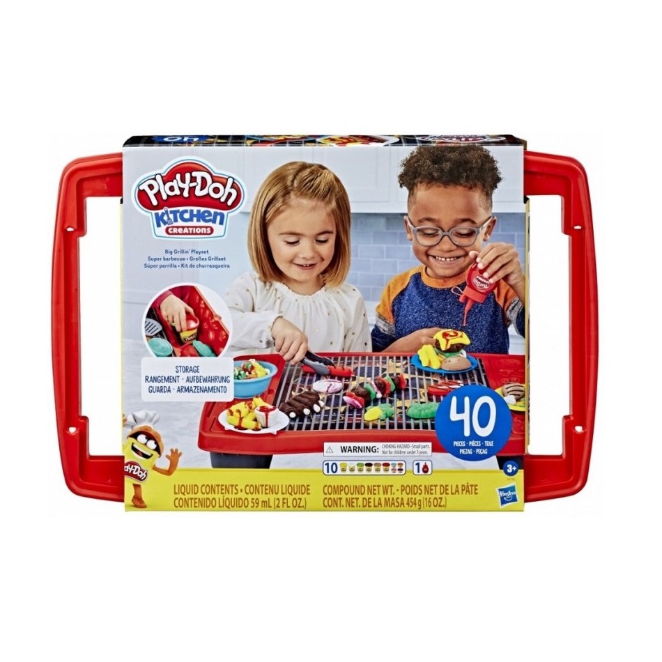 Set plastilina Play-Doh Kitchen Creations Super Gratarul - poza 3