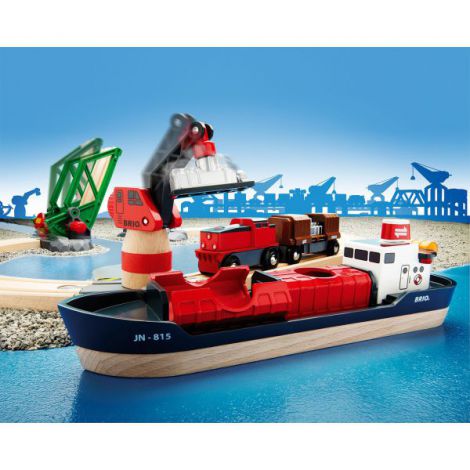Set port cu nava de marfa 33061 Brio - poza 3
