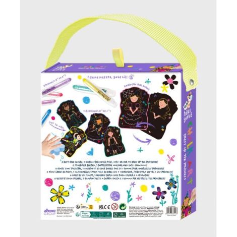 Set portabil de desen cu creta, Haku Yoka , Imbraca Printesa - poza 2