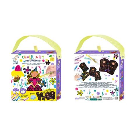 Set portabil de desen cu creta, Haku Yoka , Imbraca Printesa - poza 3