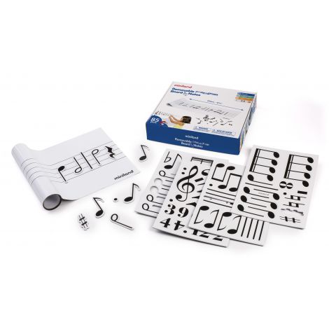 Set Portativ cu 85 note muzicale magnetice - poza 1