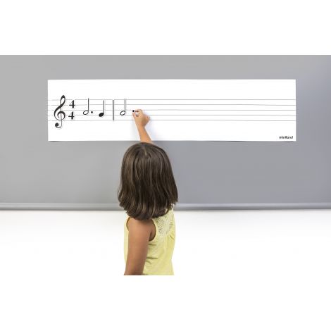 Set Portativ cu 85 note muzicale magnetice - poza 2