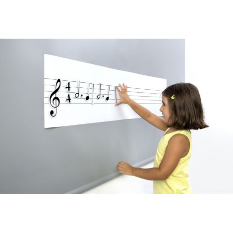 Set Portativ cu 85 note muzicale magnetice - poza 5