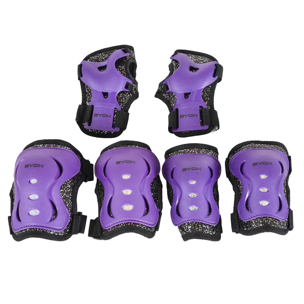 Set protectii Byox Bowl Stars Sparkle 6 piese clasa A Lila - poza 1