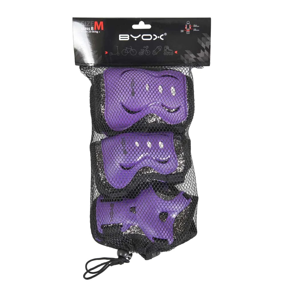 Set protectii Byox Bowl Stars Sparkle 6 piese clasa B Lila - poza 3