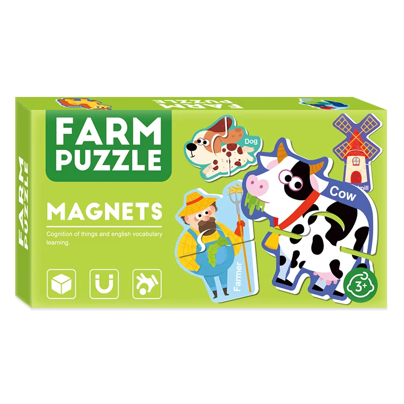 Set puzzle magnetic - Animale de la ferma
