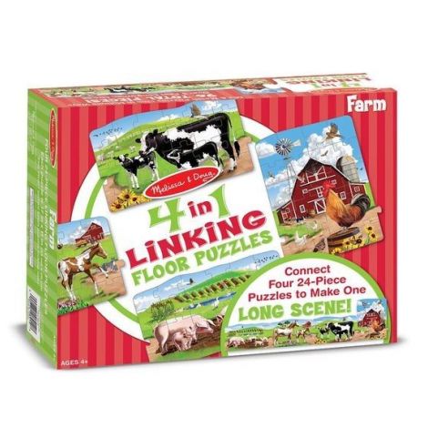 Set puzzle podea conectabile Ferma Melissa and Doug - poza 1