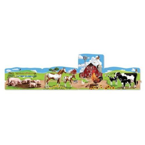Set puzzle podea conectabile Ferma Melissa and Doug - poza 3