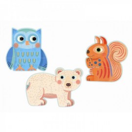 Set Puzzle-uri evolutive Djeco animale - poza 1