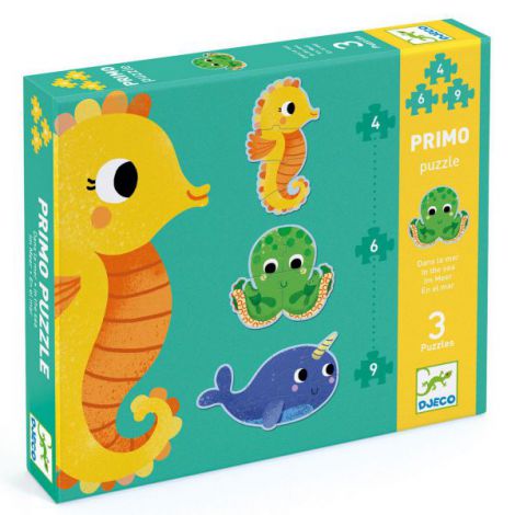 Set Puzzle-uri evolutive Djeco, Ocean - poza 2