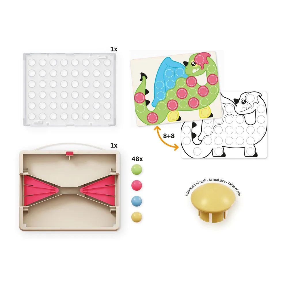 Set Quercetti Fantacolor Junior Play Eco 58 piese 84190 - poza 2