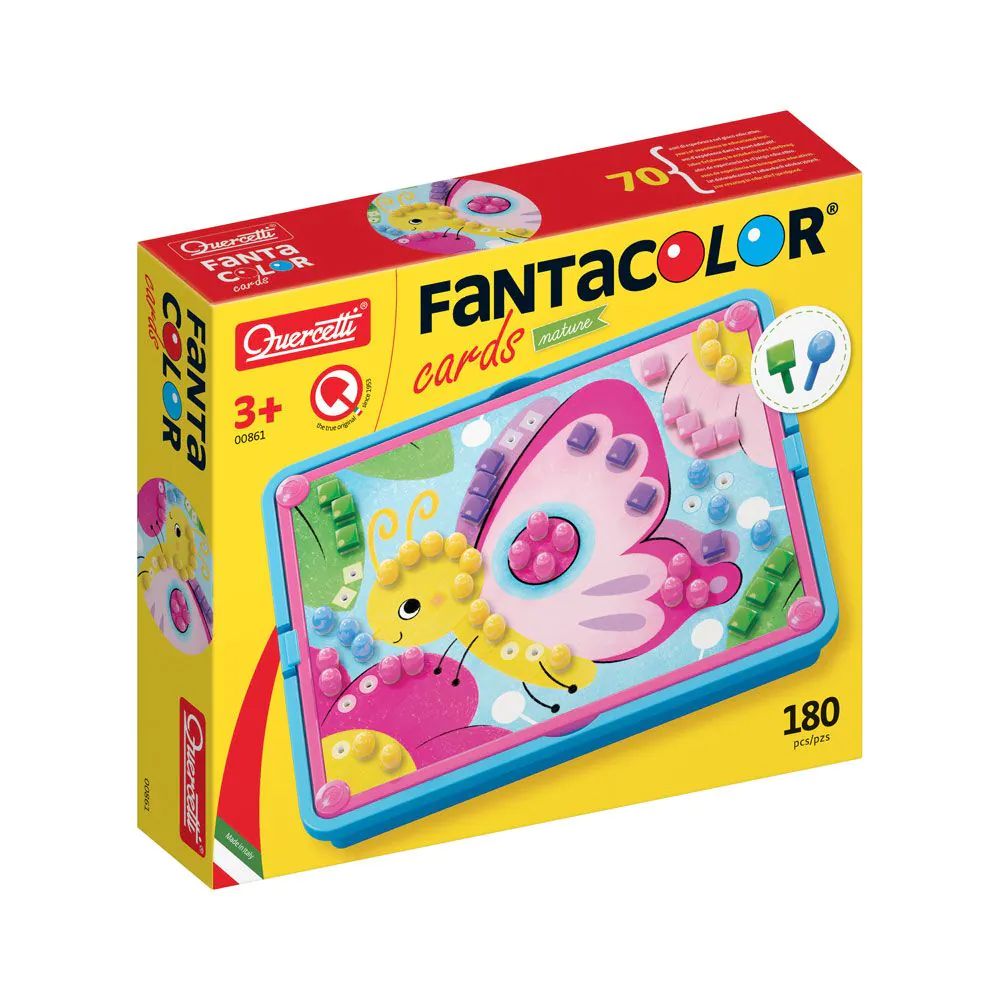Set Quercetti Mosaic Fantacolor Cards Nature 180 piese - poza 1