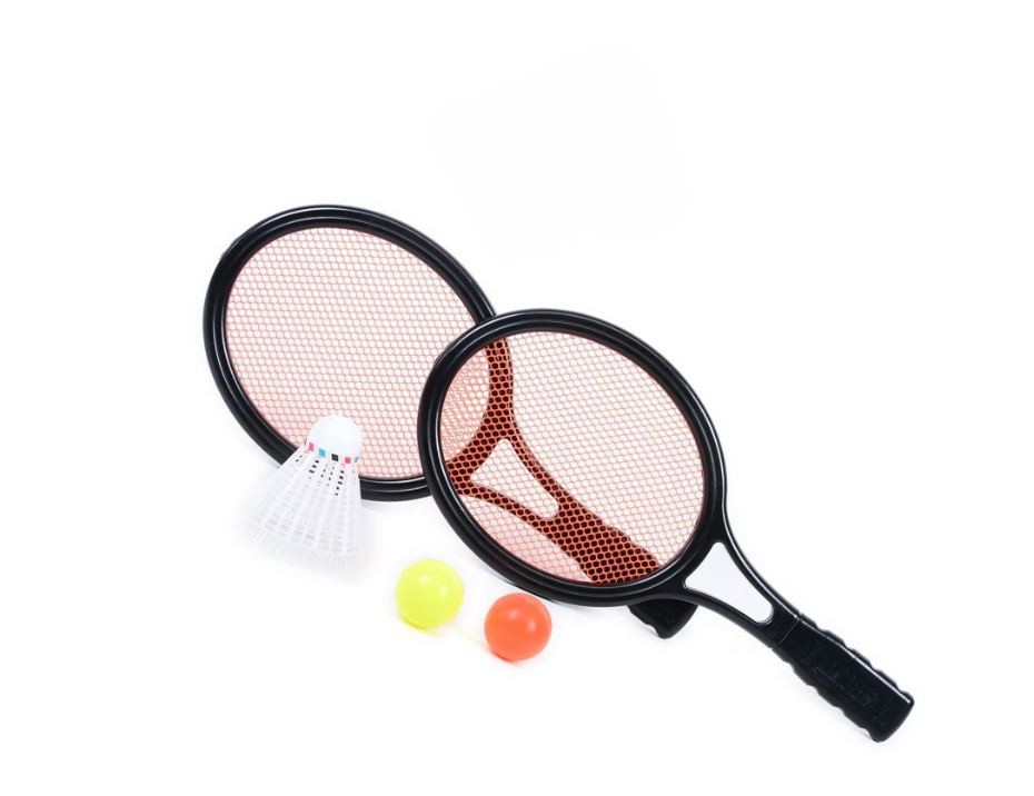 Set rachete tenis , fluturas badminton si minge tenis
