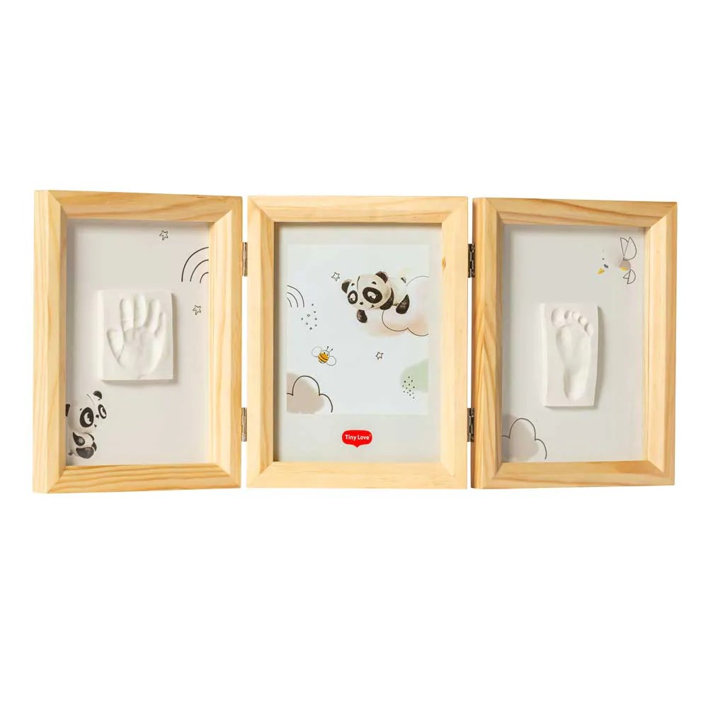 Set rama din lemn pentru 2 amprente si 1 fotografie Tiny Love - poza 1