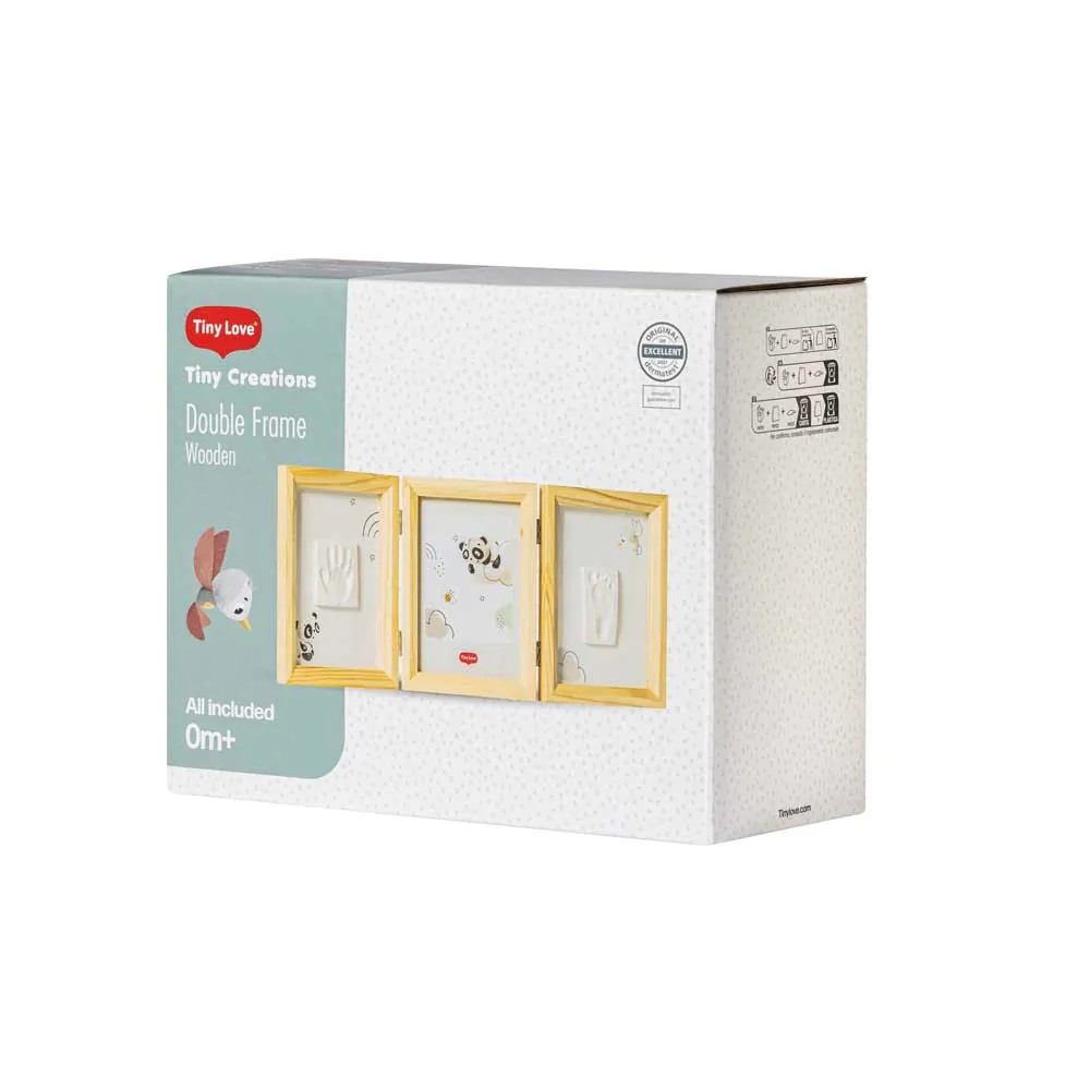 Set rama din lemn pentru 2 amprente si 1 fotografie Tiny Love - poza 3