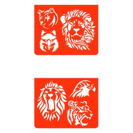 Set șabloane Djeco, animale sălbatice - poza 1