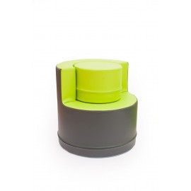 Set scoala fotolii cu masuta gri-verde - Novum - poza 3