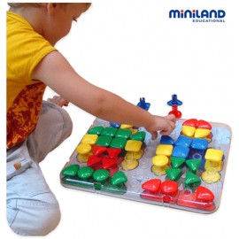 Set Scolar 6 tablite transparente Superpegs - Miniland - poza 3
