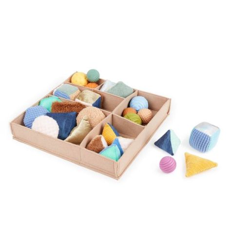 Set senzorial STEM cu 27 piese tactile, Guidecraft - poza 1