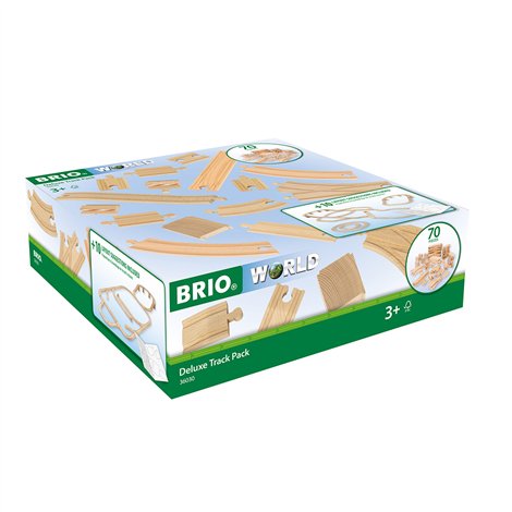 Set Sine Deluxe, 70 piese pentru trenulete BRIO, 3+ ani - poza 1