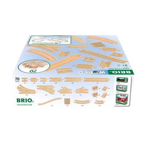 Set Sine Deluxe, 70 piese pentru trenulete BRIO, 3+ ani - poza 3