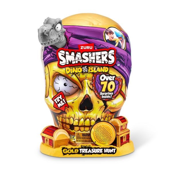 Set Smashers cu peste 70 figurine si accesorii Gold Treasure Hunter, Dino Island - poza 2