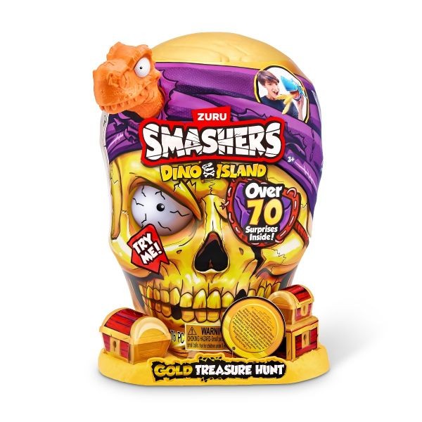 Set Smashers cu peste 70 figurine si accesorii Gold Treasure Hunter, Dino Island - poza 3
