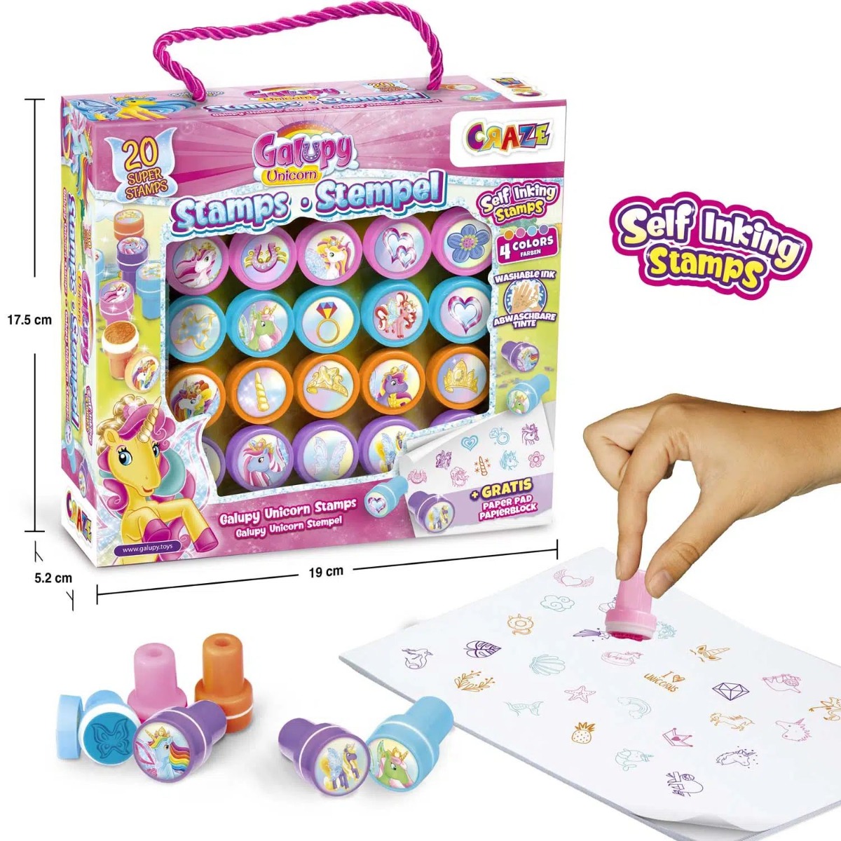Set stampile Unicorn Craze Galupy CRZ47415 - poza 5