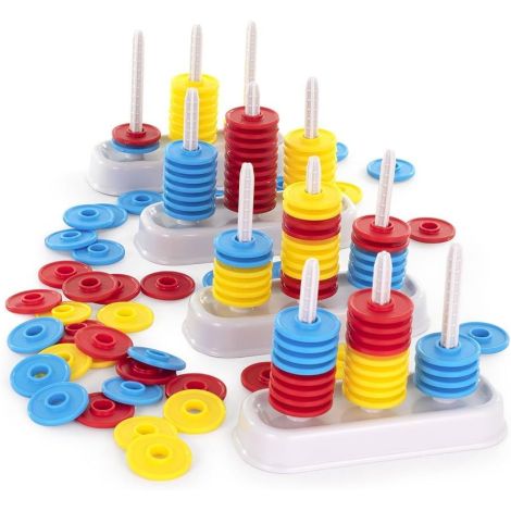 Set STEM de 4 numaratori cu cate 30 jetoane colorate - poza 1