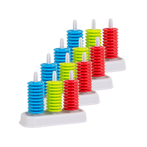 Set STEM de 4 numaratori cu cate 30 jetoane colorate - poza 2