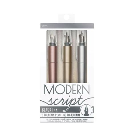 Set stilouri si carnet Modern Script - set de 4 - poza 1