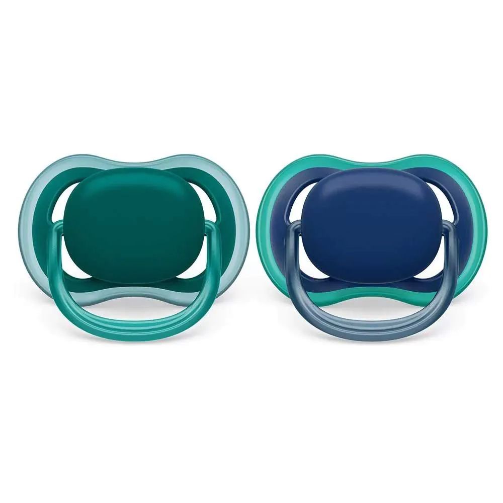 Set suzete silicon Avent Ultra Air 6-18 luni Boy - poza 1